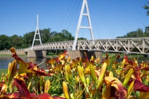 Charles City Suspension Bridge