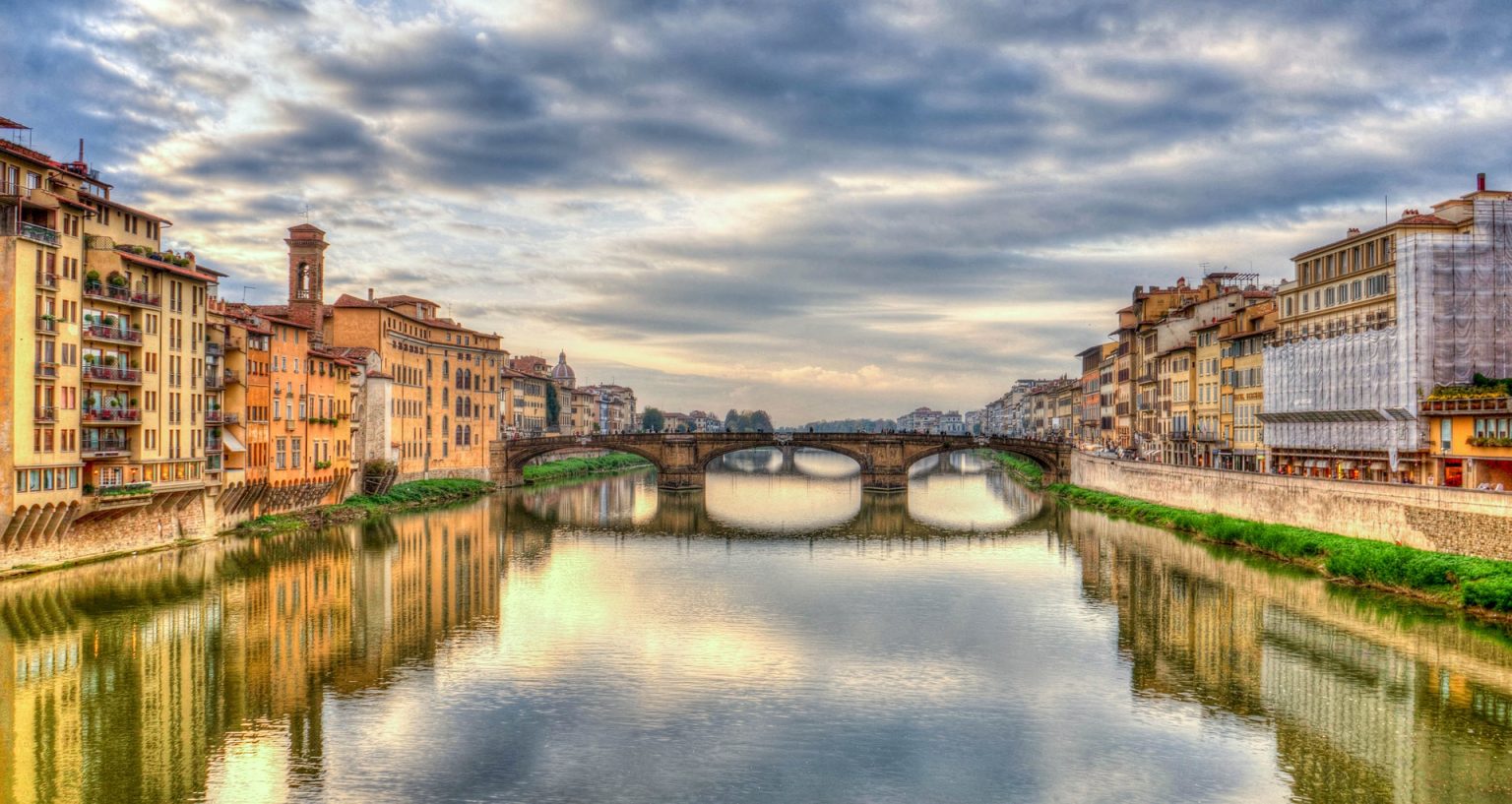 Florence Arno River Reflection