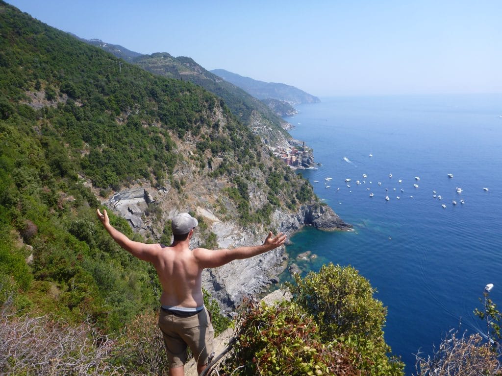 hiking with a view in Cinque Terre