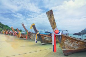 Longtail boats in thailand